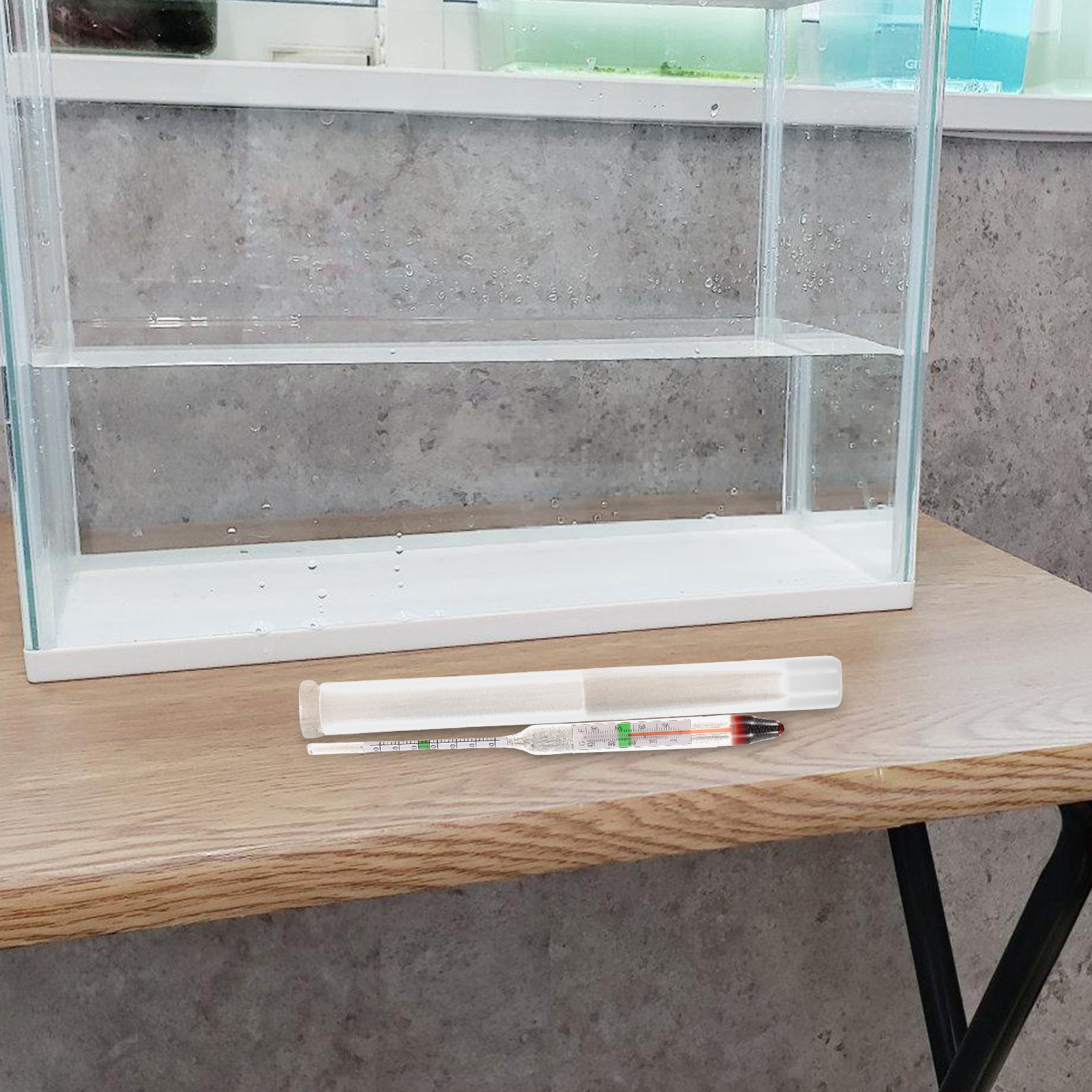 Marine Aquarium Hydrometer - 1Set Premium Salinity Hydrometer Glass Densitometer