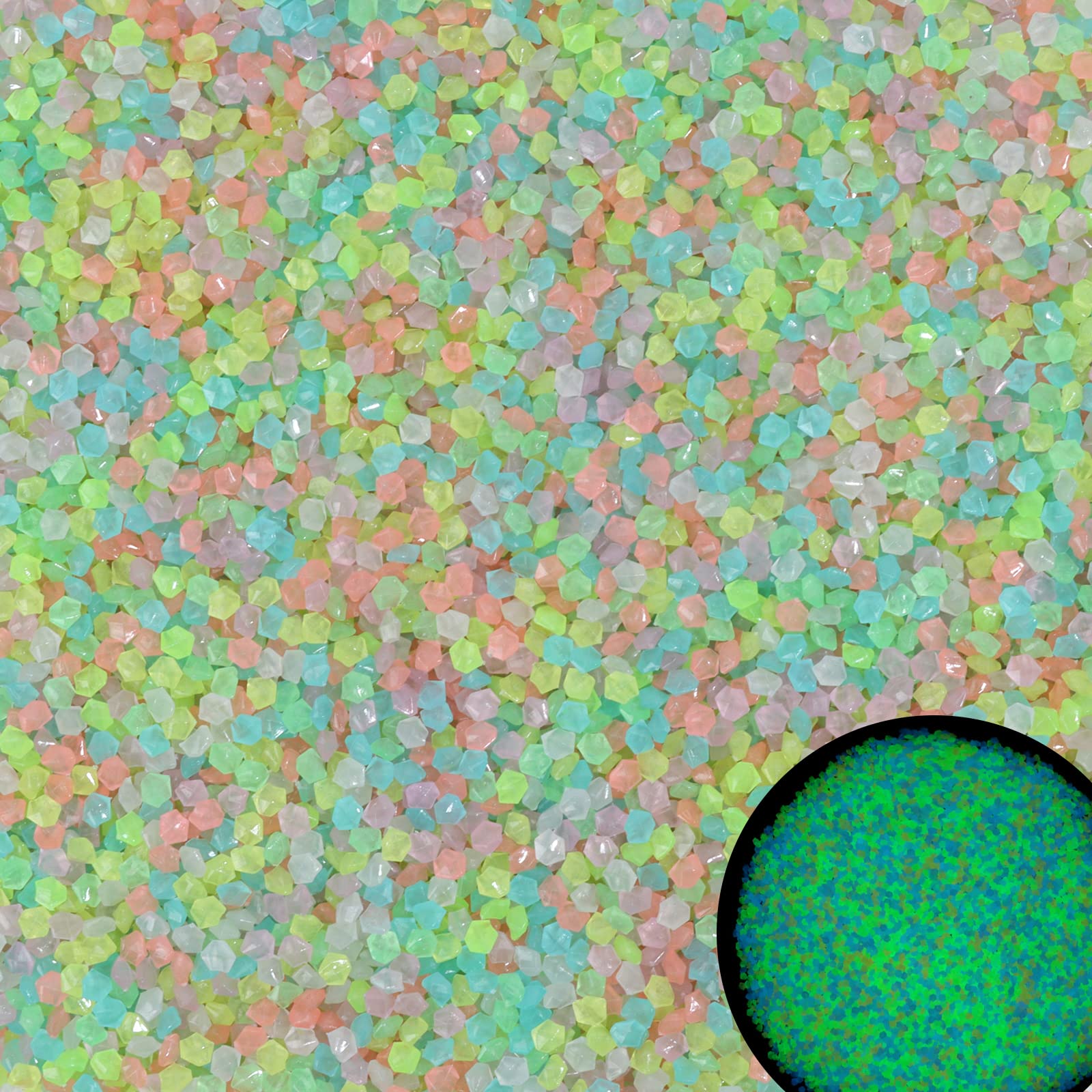 Aquarium Marine Stone - 1000Pcs Luminous Sand Glow In The