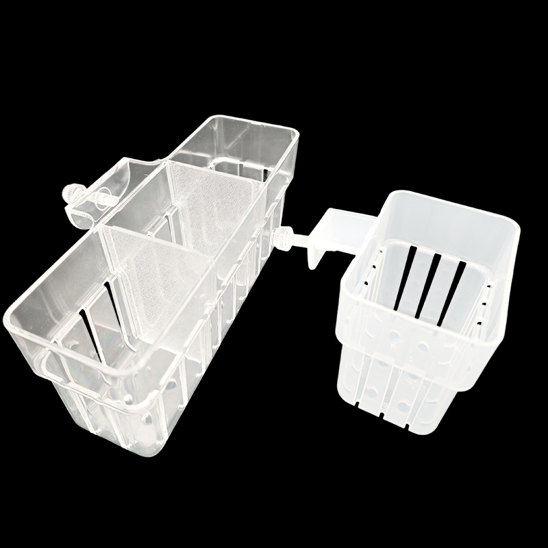Marine Aquarium Hobby - Aquarium Transparent Hydroponic Basket Wall-Mounted Emergent