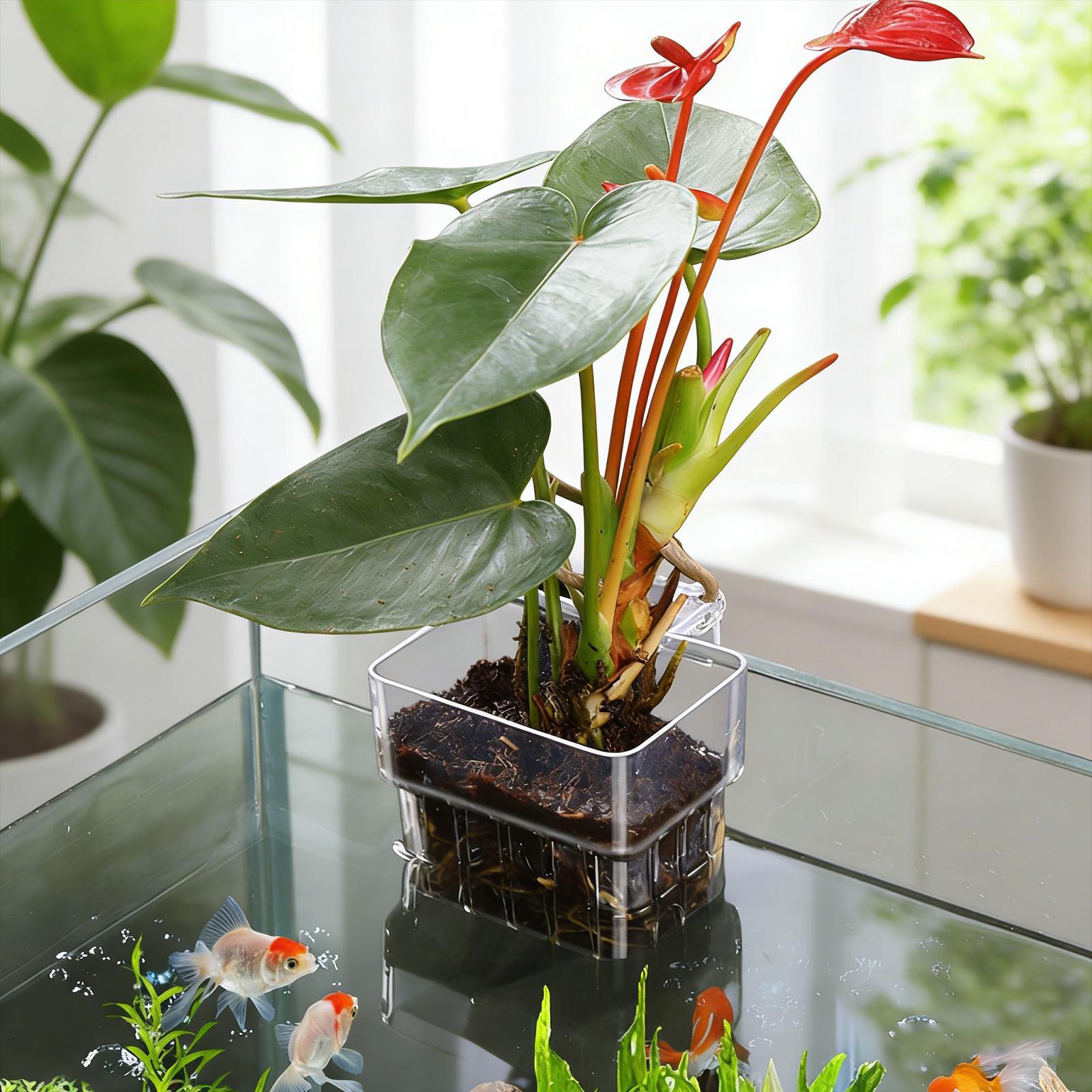 Aquarium Plant Holder Transpar - Marine Aquarium Hobby recensie en prijs