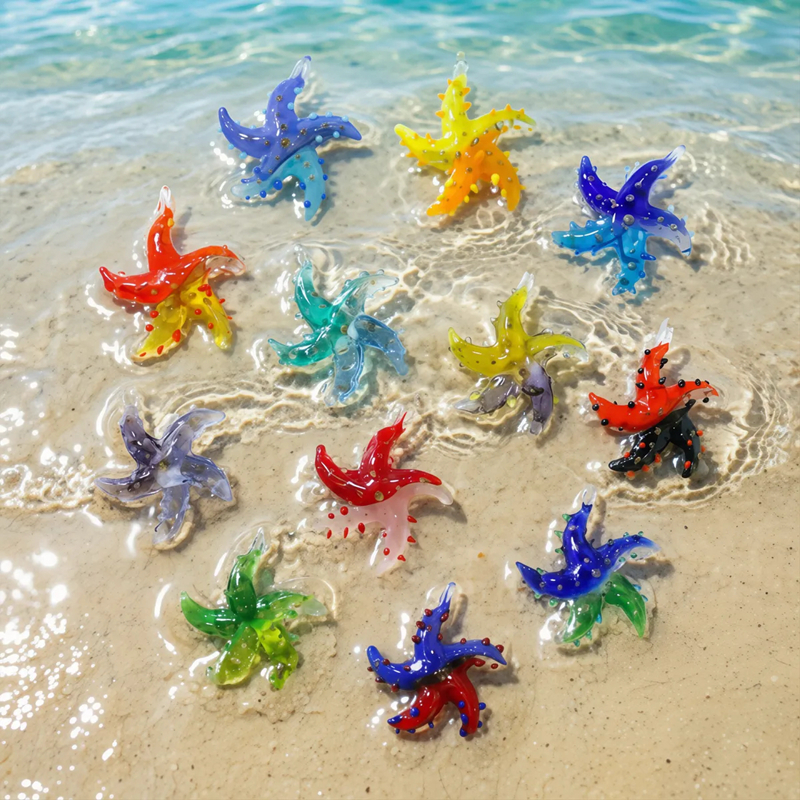 Mini Glass Starfish Pendant Co - Marine Life Aquariums recensie en prijs