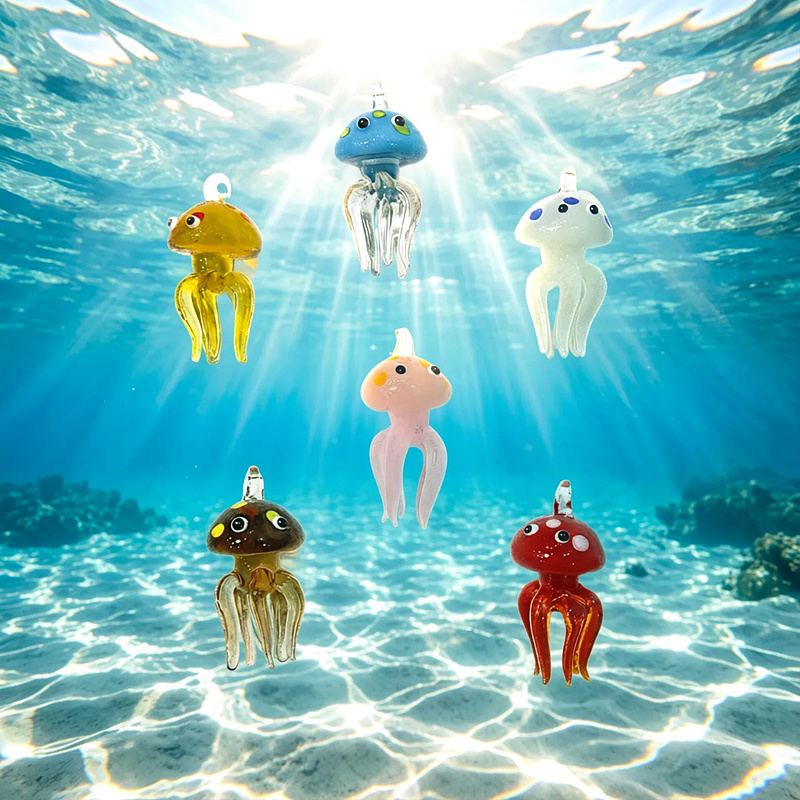 Colorful Mini Jellyfish Glass  - Marine Life Aquariums recensie en prijs