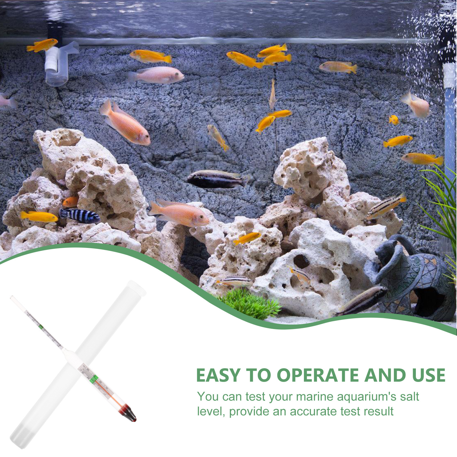 Parliky Aquarium Test Kit Port - Marine Aquarium Hydrometer recensie en prijs