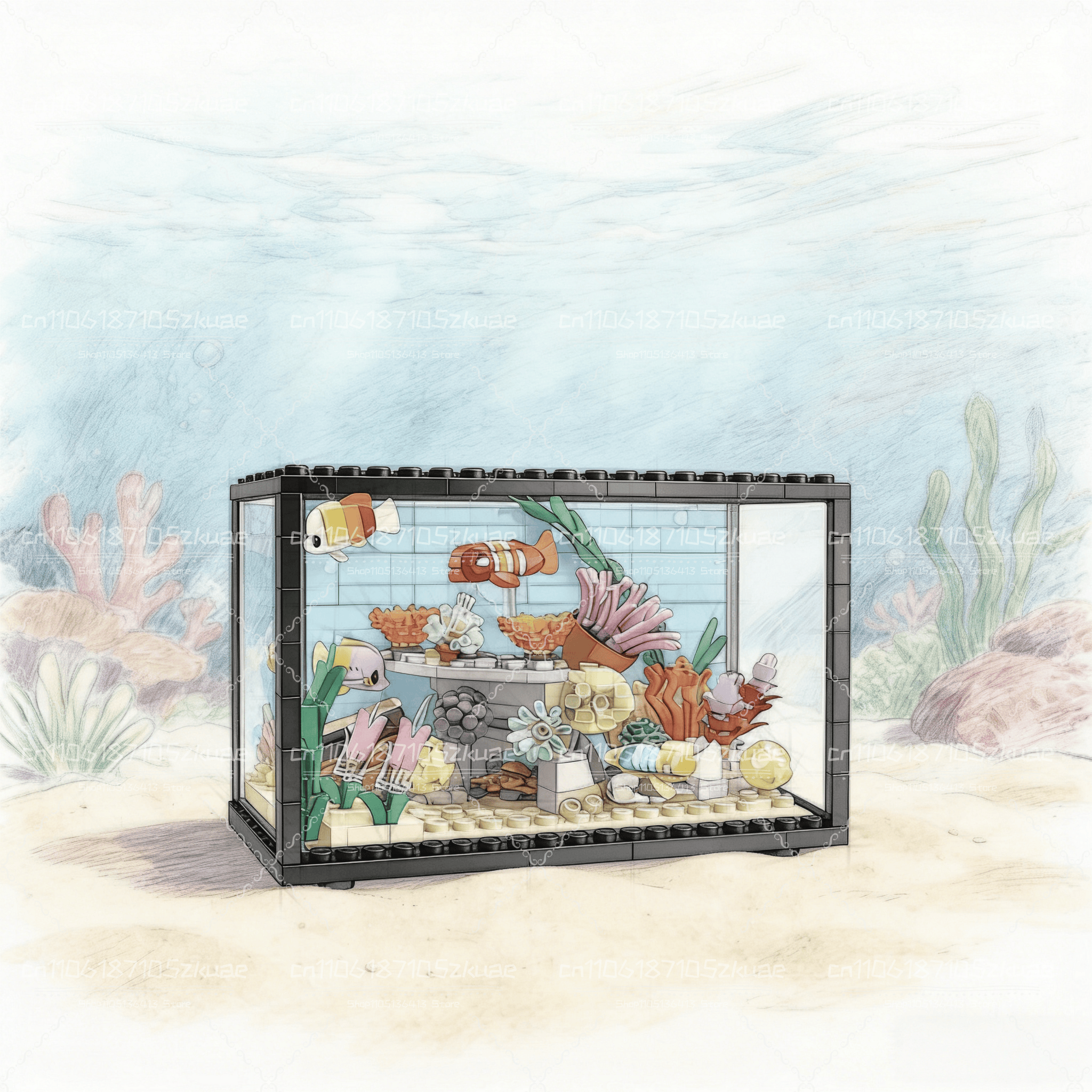 Idea Fish Tank Building Block  - Marine Life Aquariums recensie en prijs
