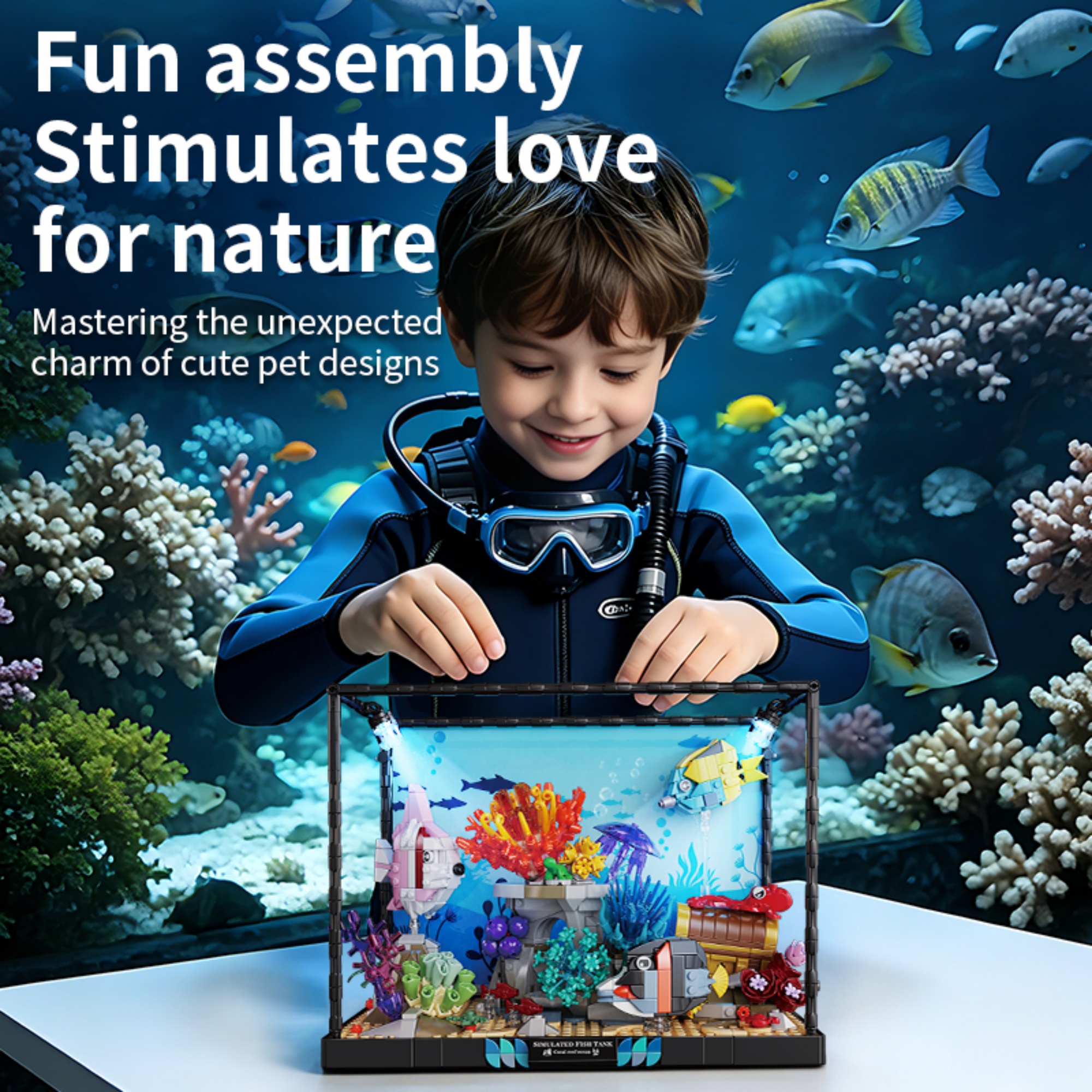 1318PCS Underwater Aquarium Bu - Marine Life Aquariums recensie en prijs