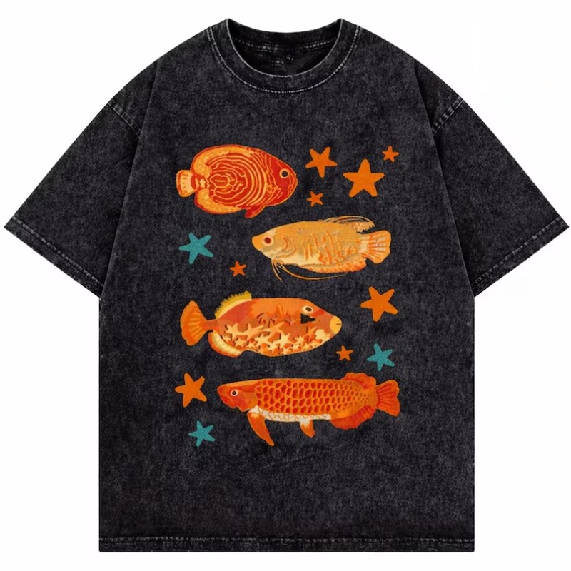 Vintage Washed Tropical Fish P - Marine Life Aquariums recensie en prijs