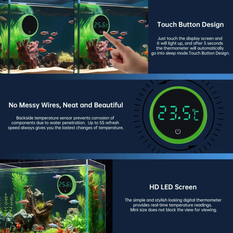 Cordless Digital Aquarium Ther - Marine Aquarium Hydrometer recensie en prijs